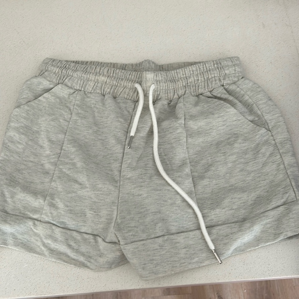 Gray sweat shorts